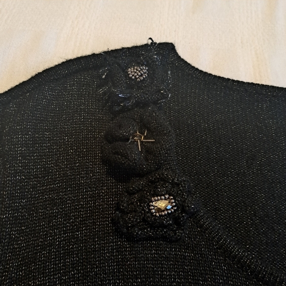 Daisy Fuentes women's size 3X black shimmery sweater, super soft, New - Picture 7 of 8